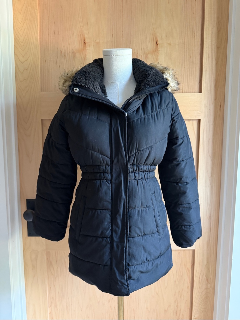 Abercrombie kids quilted winter puffer coat | size 9/10